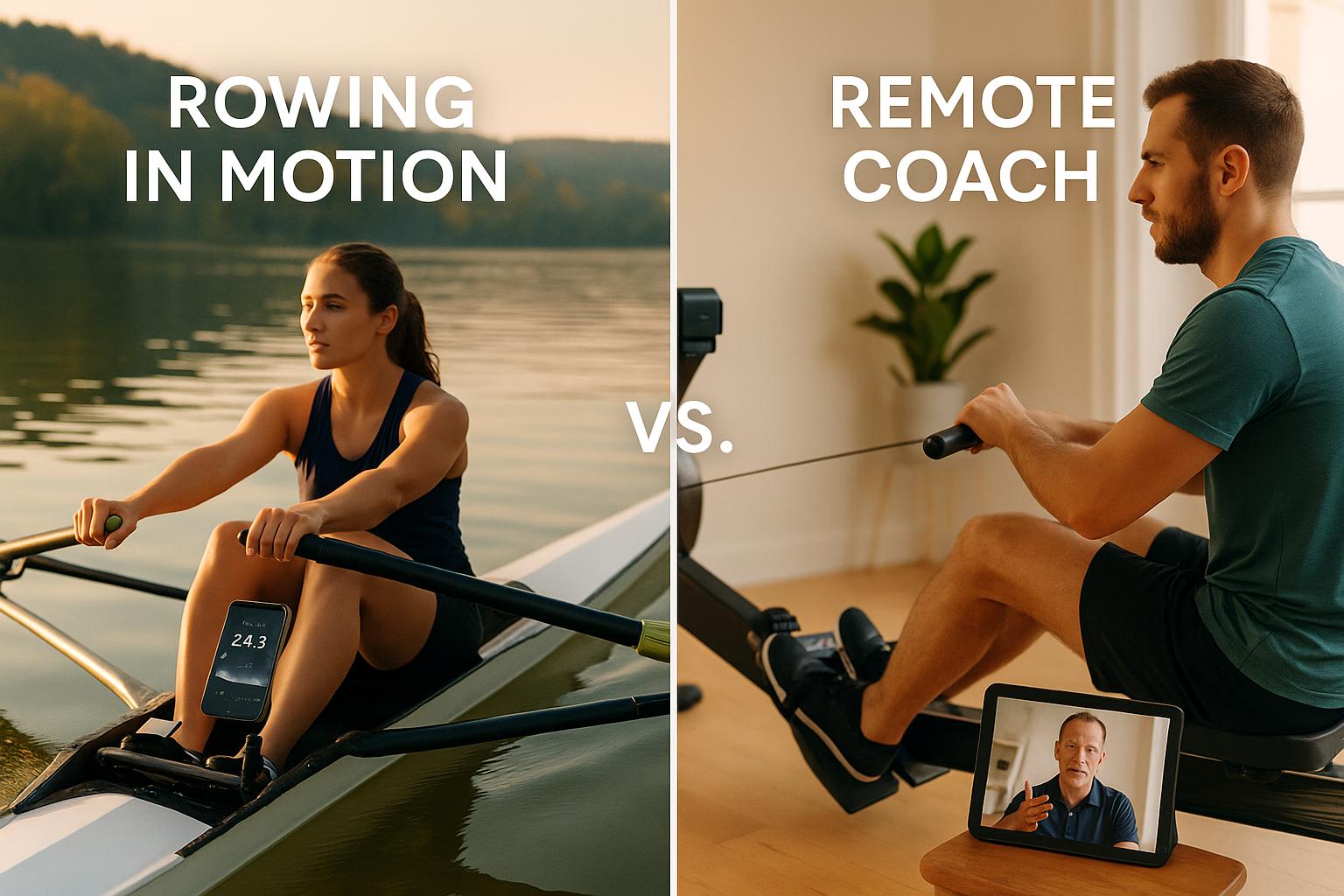 Rowing in Motion vs. Remote Coach